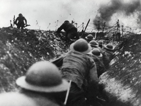  WWI ("The Great War") was the most insane thing ever. I can't fathom how anyone made it through it. All war is terrible and full of horrors but I just think between 1914-1918 it was elevated beyond.